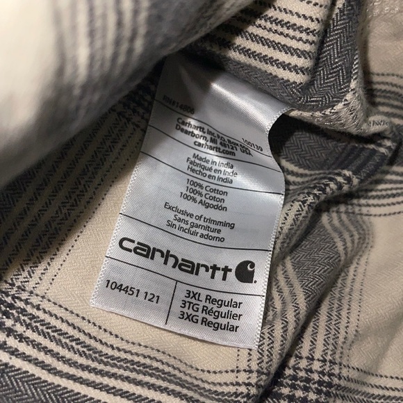 NWOT carharrt heavy plaid Shacket Shirt Jacket - Picture 11 of 11